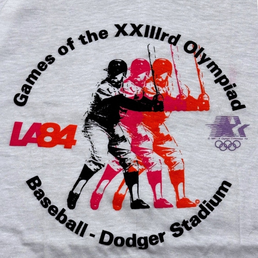 LA84 1984‎ Olympics Games Baseball Dodger Stadium DEADSTOCK SZ L